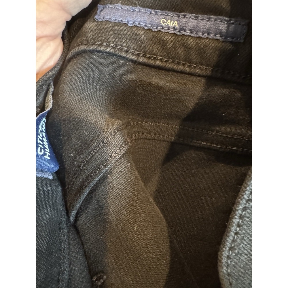 Citizens of Humanity Caia Black High Rise Straight  Premium Denim‎ Jeans 25 $228 - Picture 10 of 10